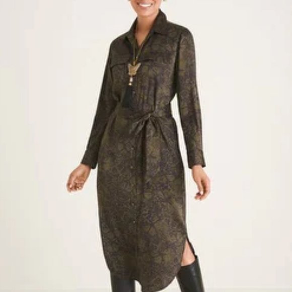 NWT UTILITY SHIRTDRESS - Picture 2 of 9